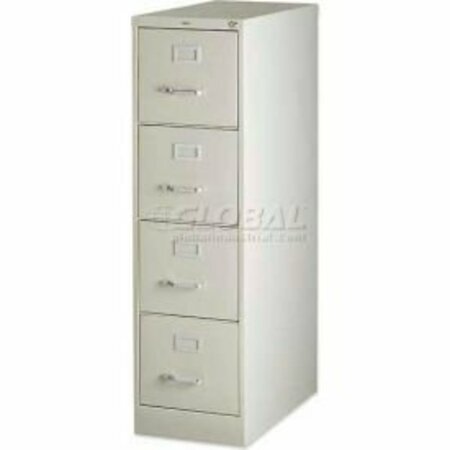 SP RICHARDS Lorell® 4-Drawer Heavy Duty Vertical File Cabinet, 15"W x 25"D x 52"H, Putty LLR60652